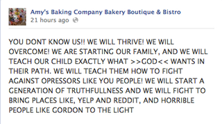 Illustration for article titled Watch These Horrid Restaurateurs Have a Total Facebook Meltdown